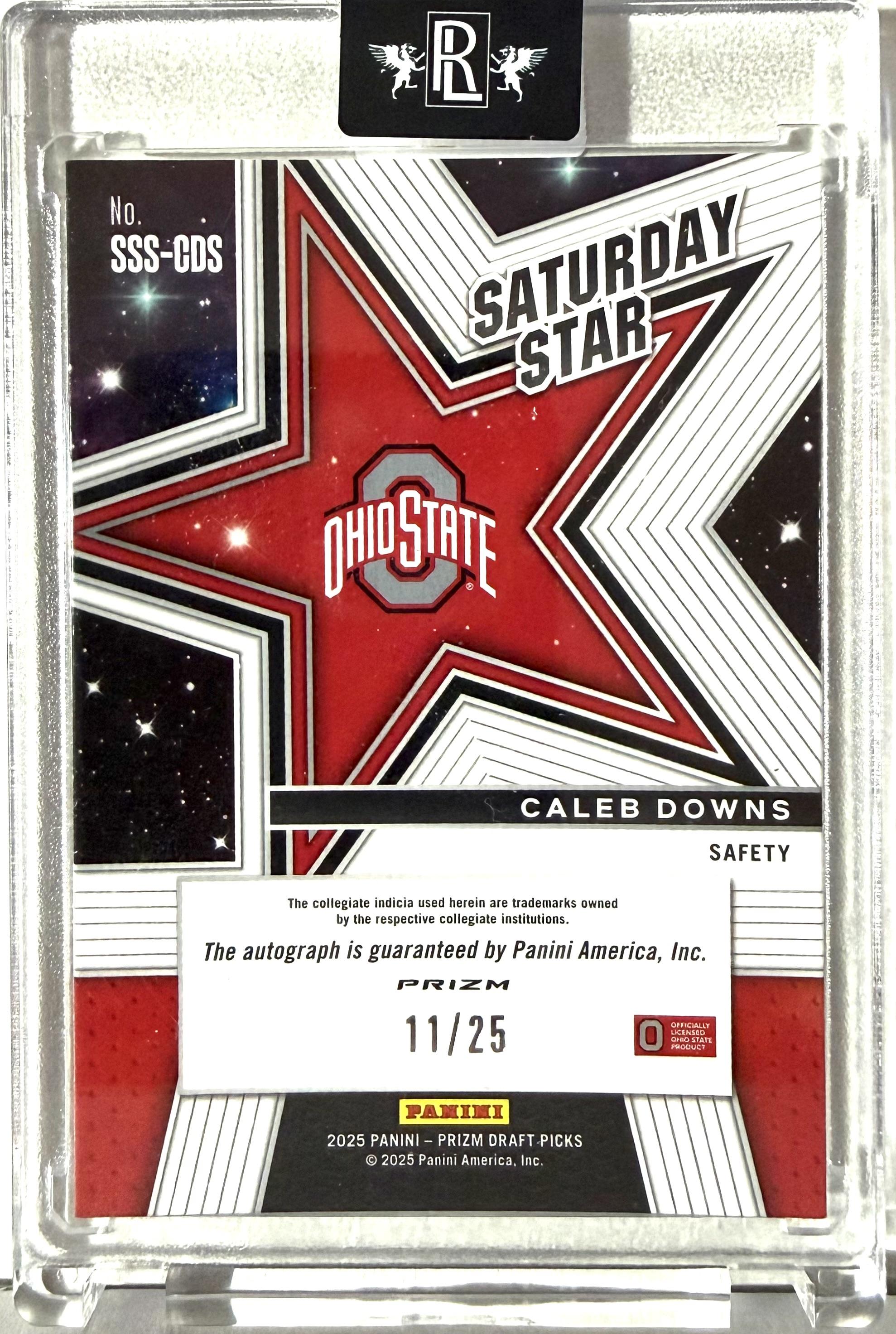 2025 Panini Prizm #SSS-CDS Rookie Caleb Downs 11/25