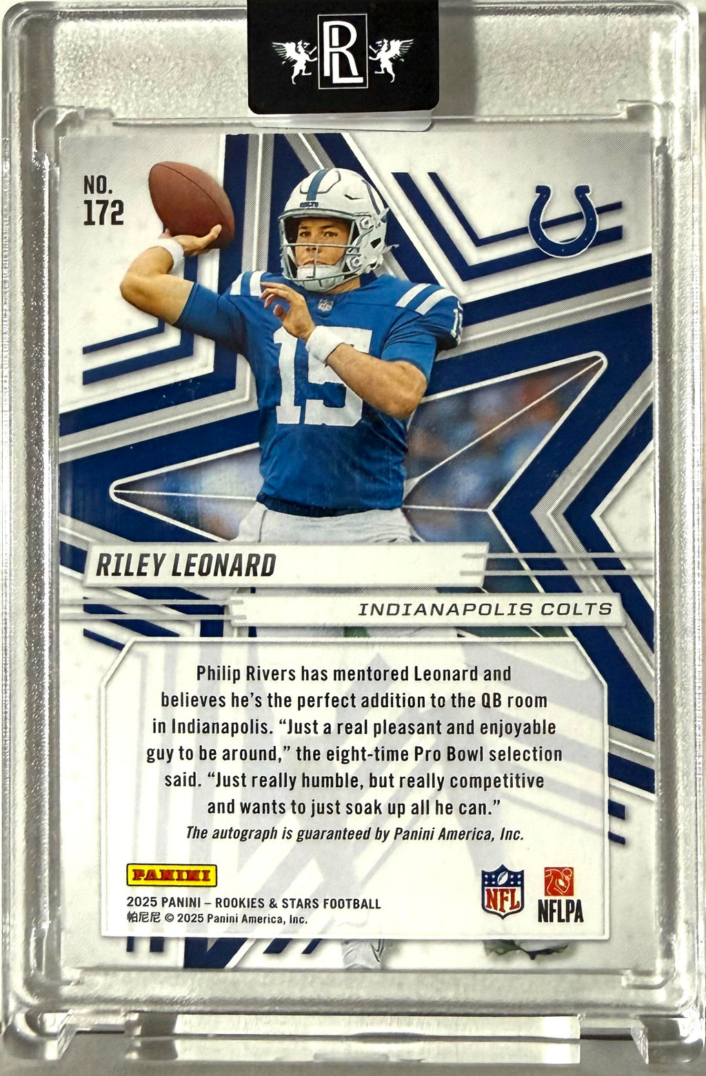 2025 Panini Rookies & Stars #172 Riley Leonard Rookie 12/99