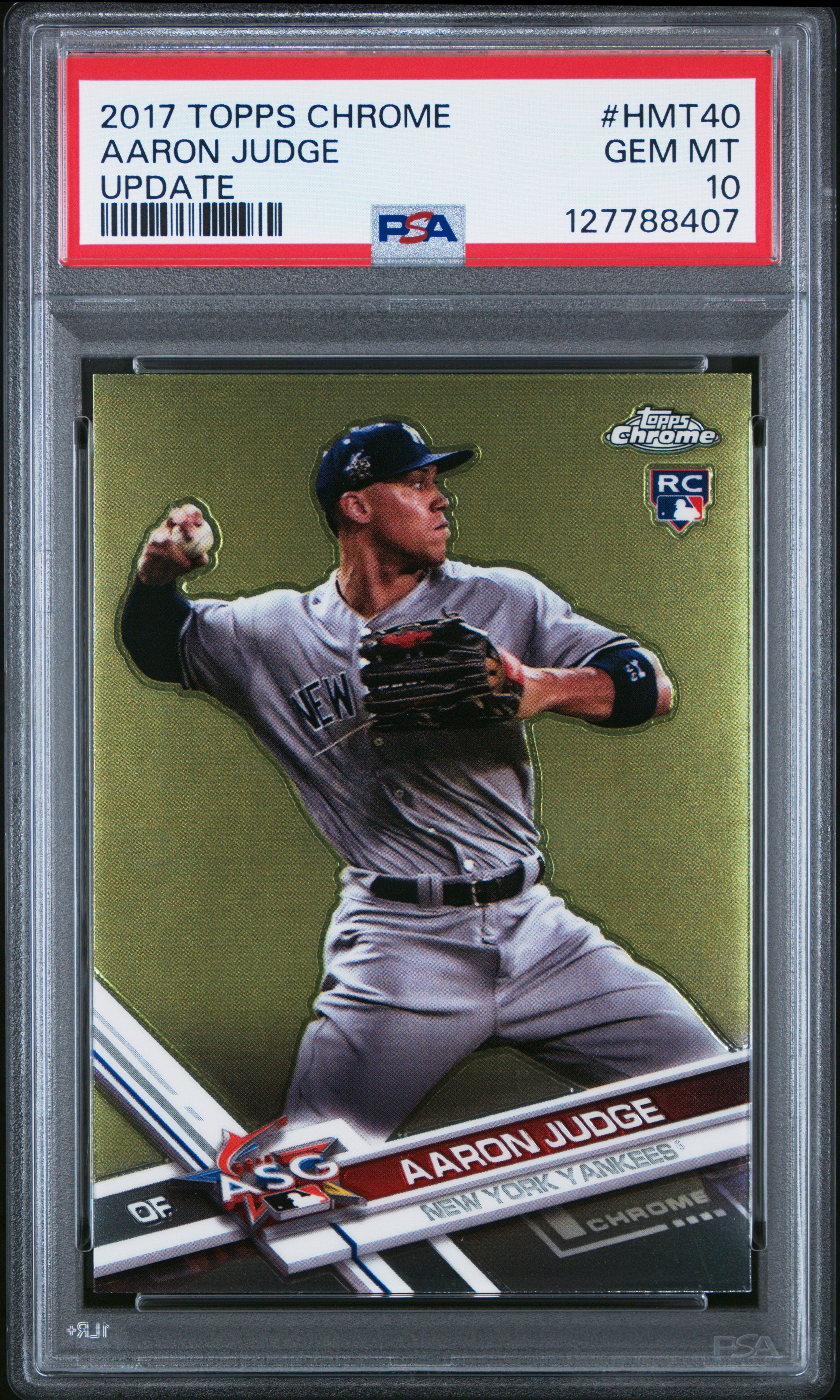 2017 Topps Chrome Update #HMT40 Aaron Judge Update PSA 10