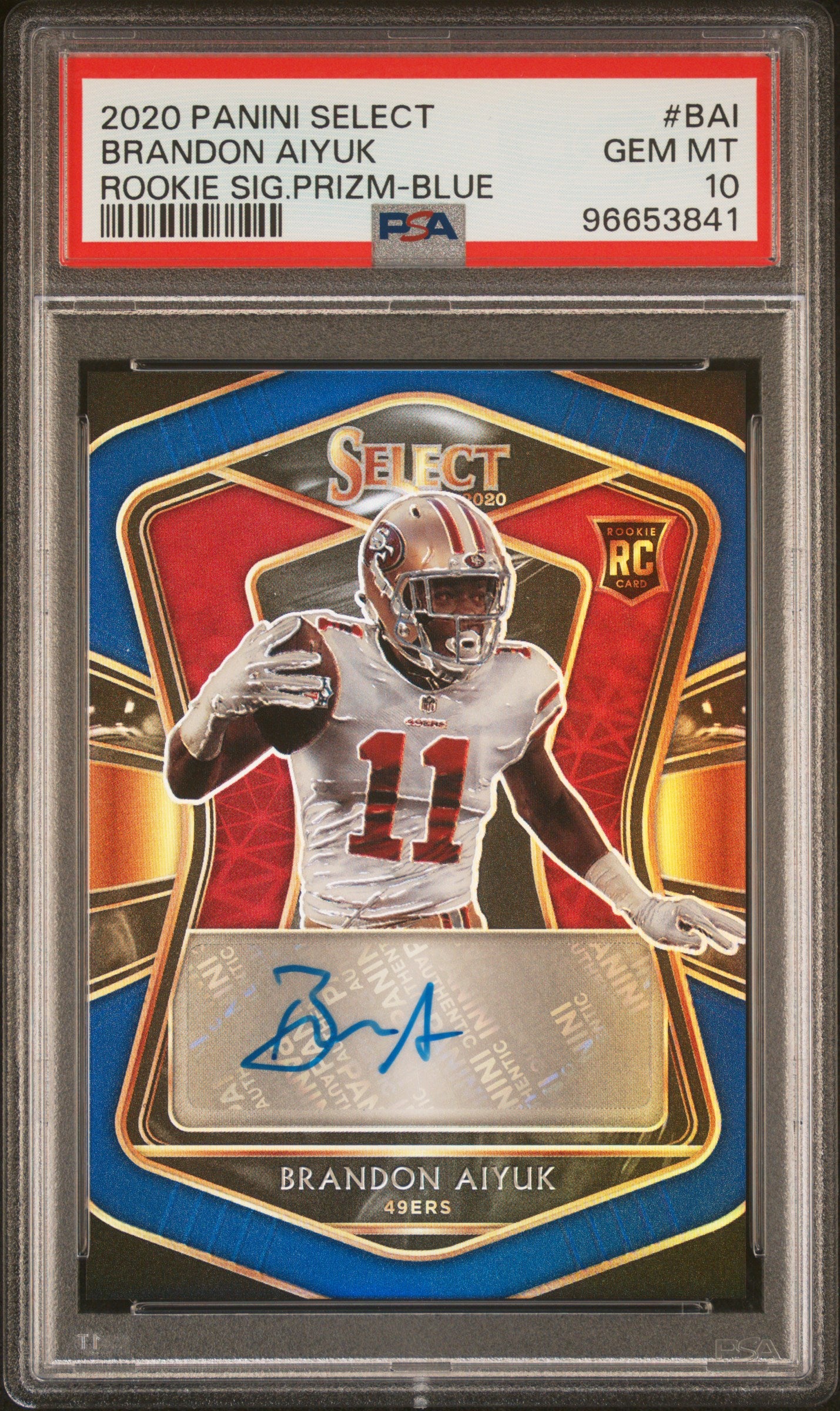 2020 Panini Select Rookie Signatures #BAI Brandon Aiyuk PSA 10