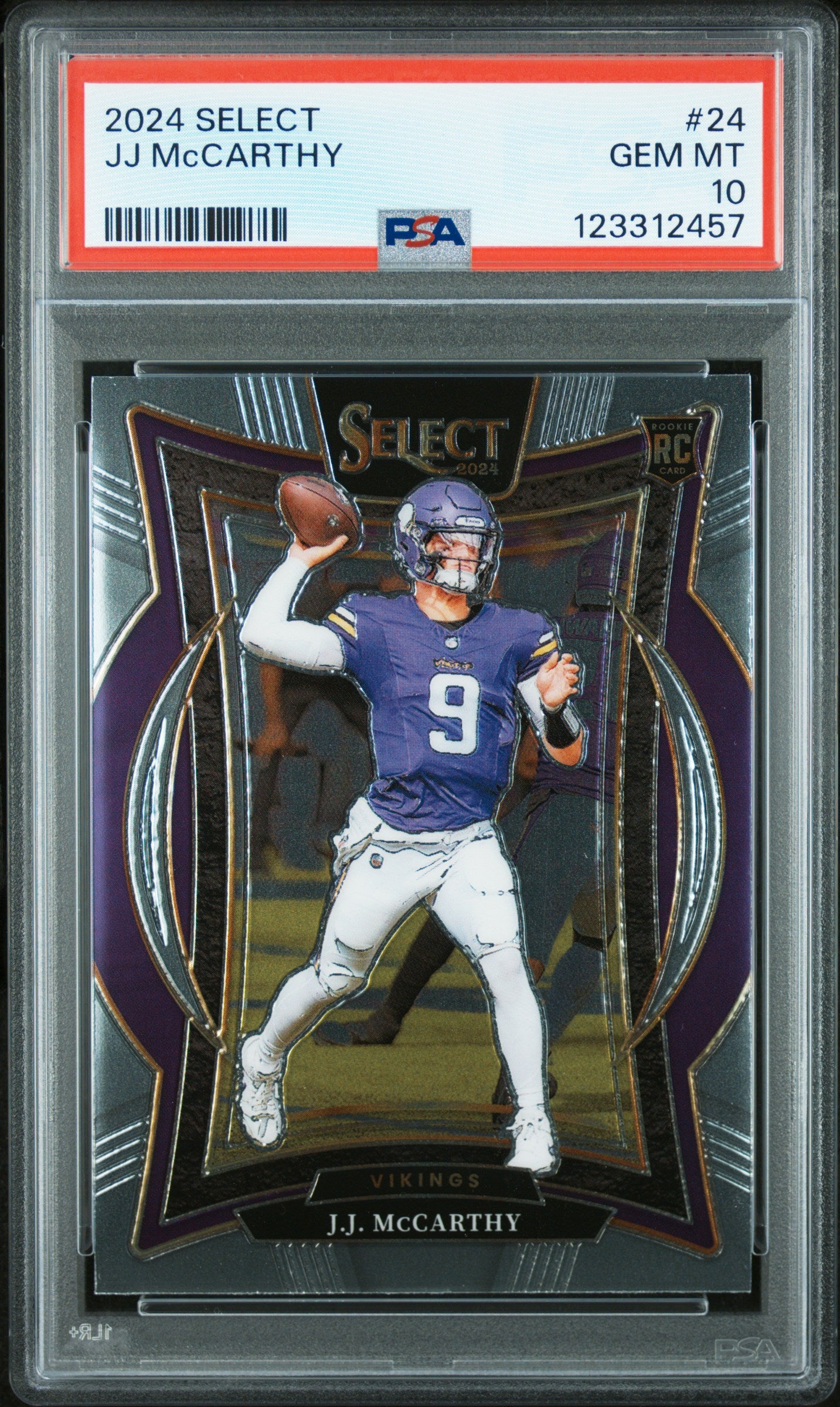 2024 Panini Select #24 Jj Mccarthy PSA 10