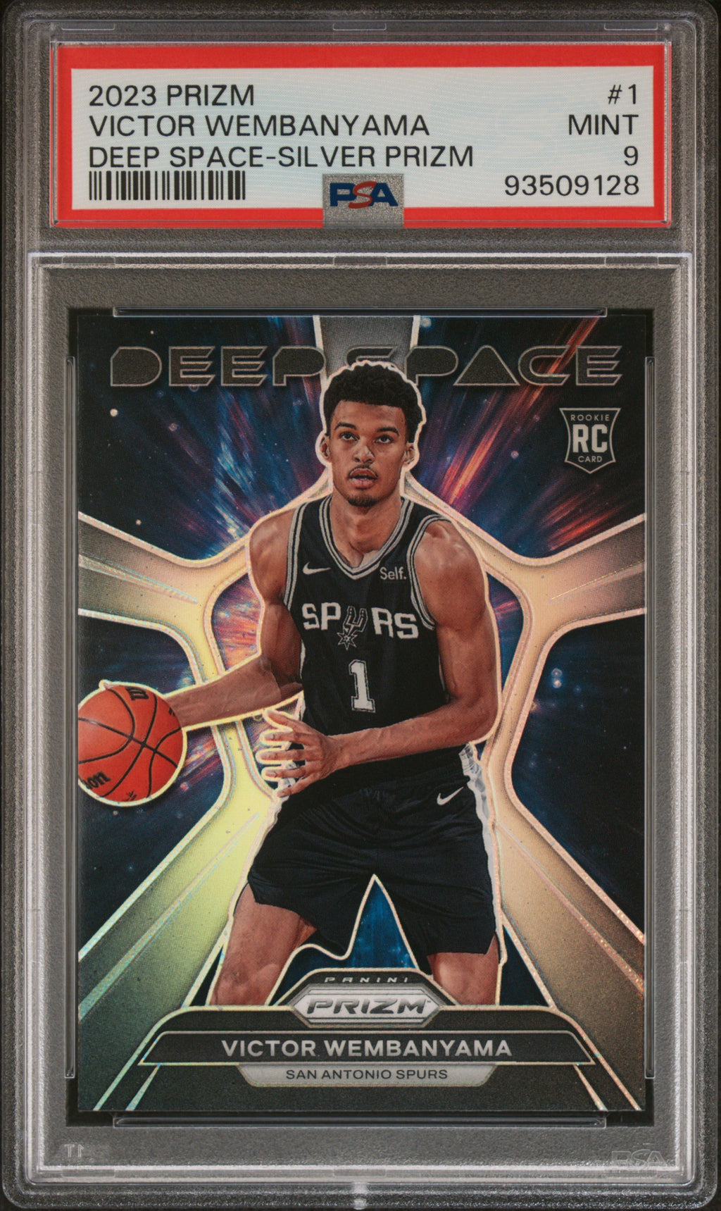 2023 Panini Prizm Deep Space #1 Victor Wembanyama PSA 9