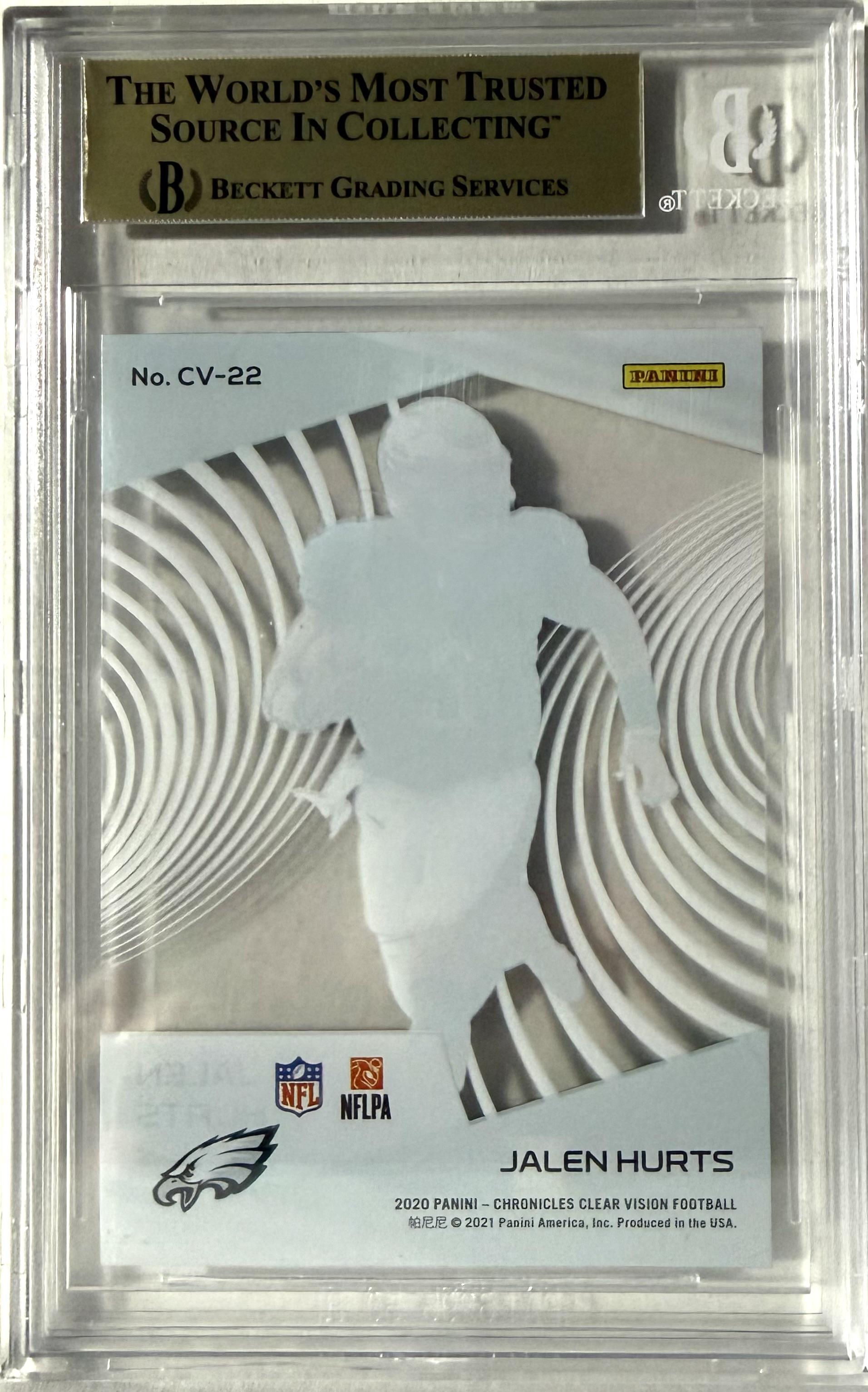 2020 Panini Chronicles Panini #CV-22 Jalen Hurts BGS 9.5