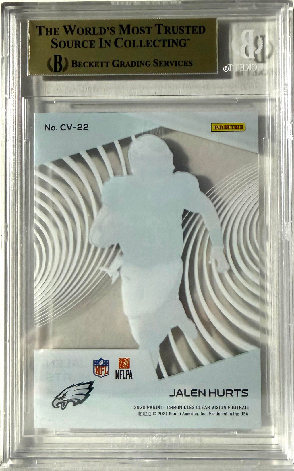 2020 Panini Chronicles Panini #CV-22 Jalen Hurts BGS 9.5
