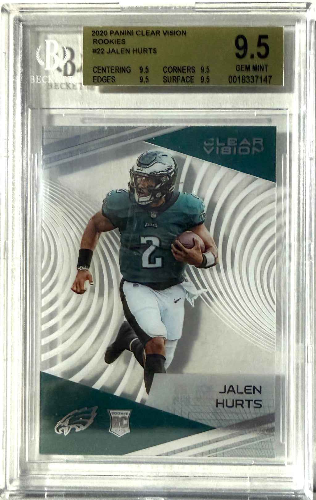 2020 Panini Chronicles Panini #CV-22 Jalen Hurts BGS 9.5