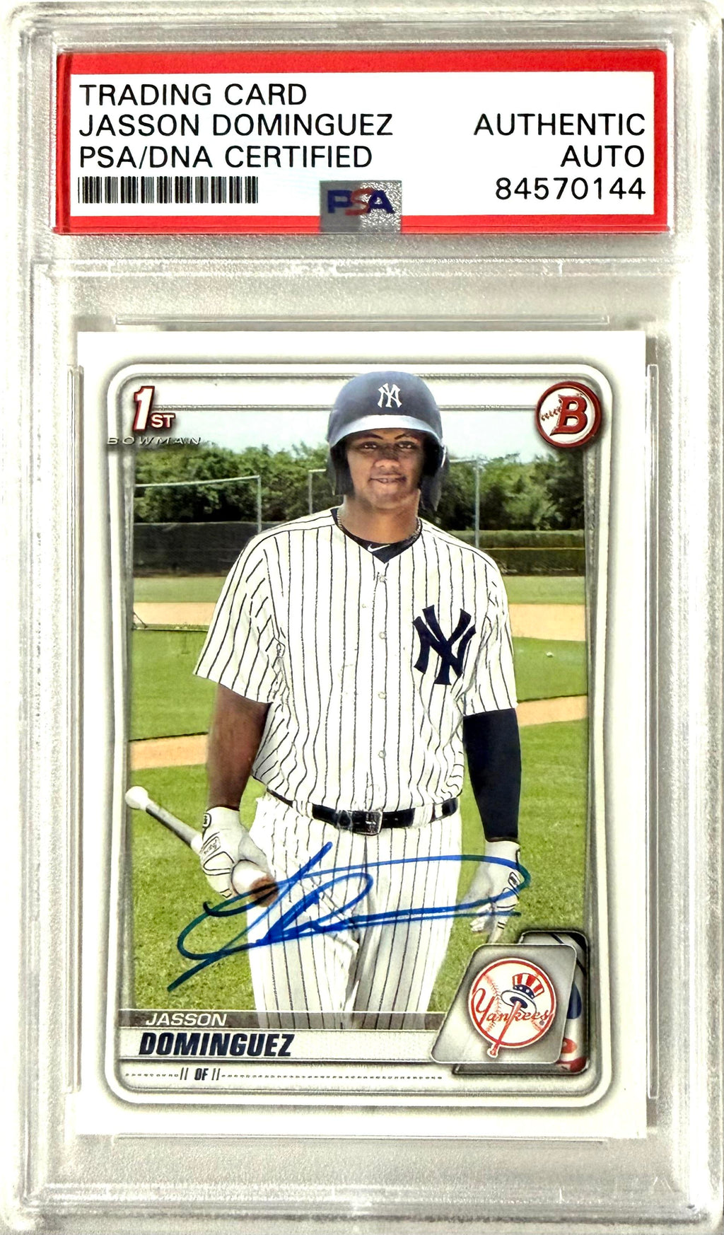 2020 Topps Bowman #BP-8 Jasson Dominguez PSA Authentic