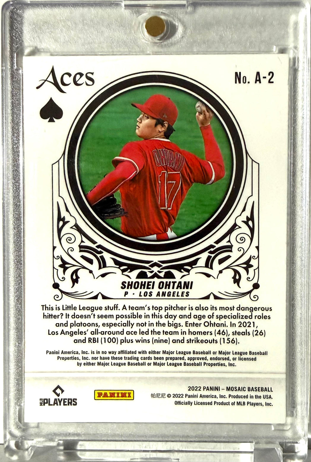 2022 Panini Mosaic #A-2 Shohei Ohtani Aces