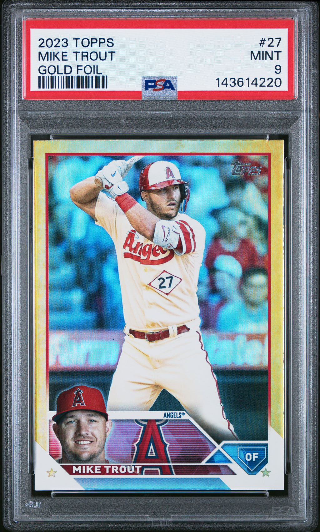 Bowman's Best #27 Mike Trout Gold Foil PSA 9