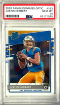 2020 Donruss Optic #153 Justin Herbert Bronze PSA 10