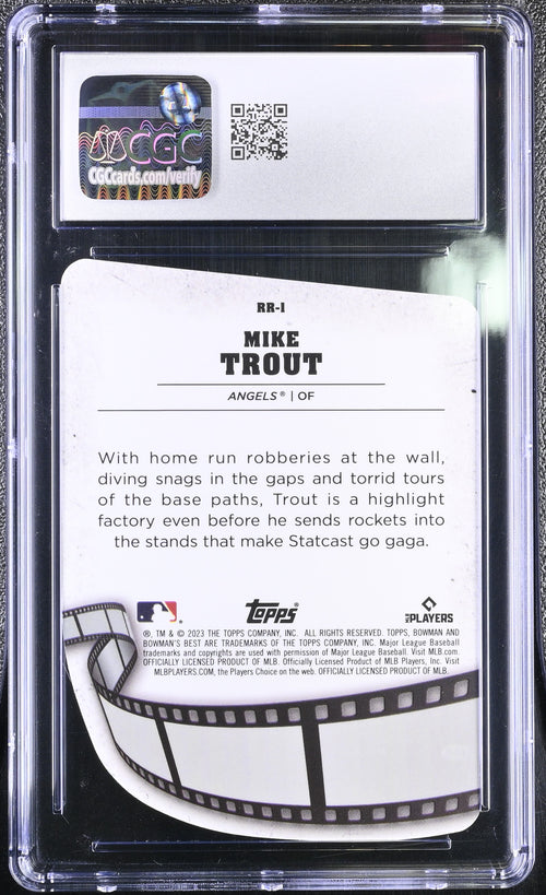 #RR-1 Mike Trout Reel to Reel Die-Cuts CGC 10