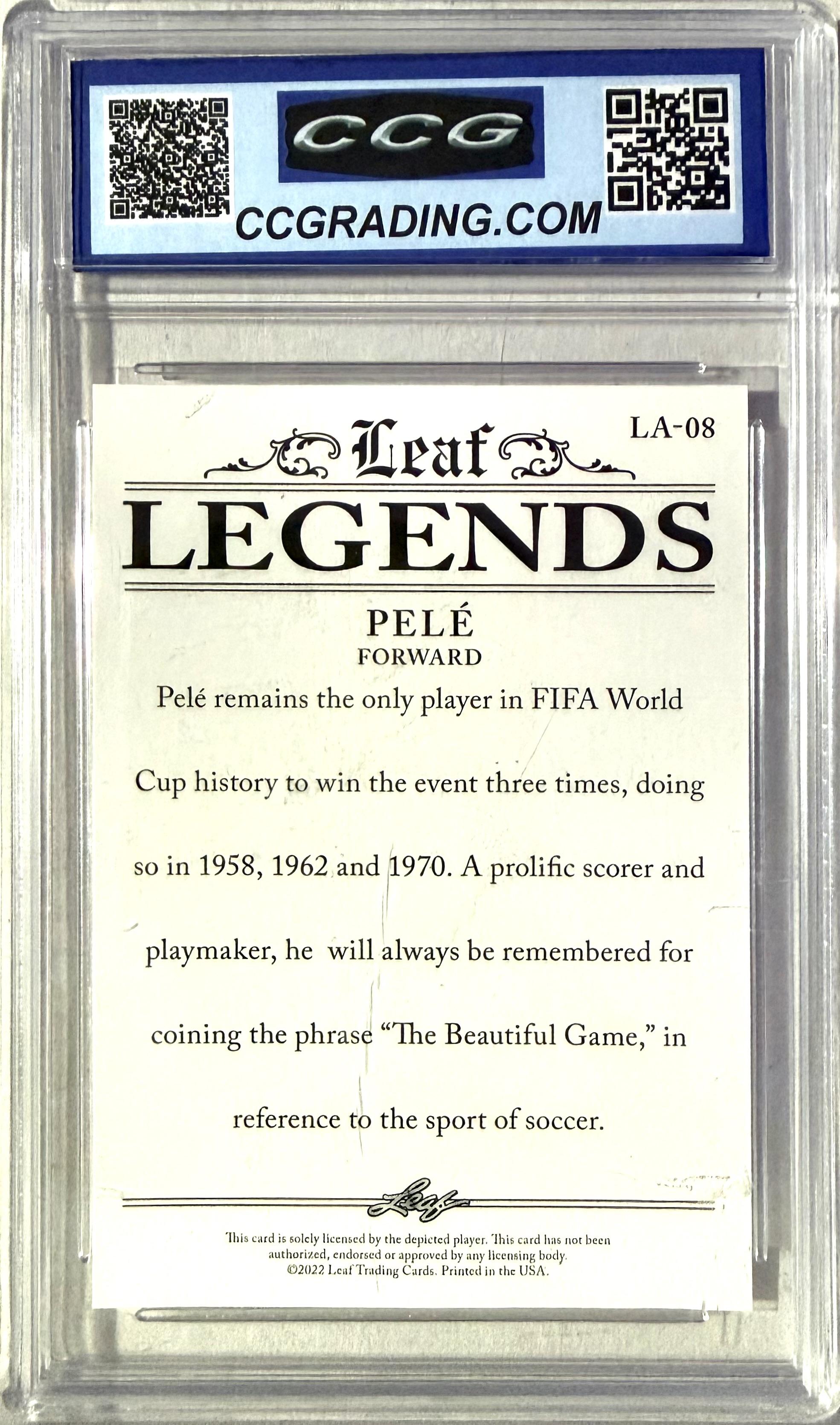 2020 #LA-08 Pelé Leaf Legends Special Release CCG 10