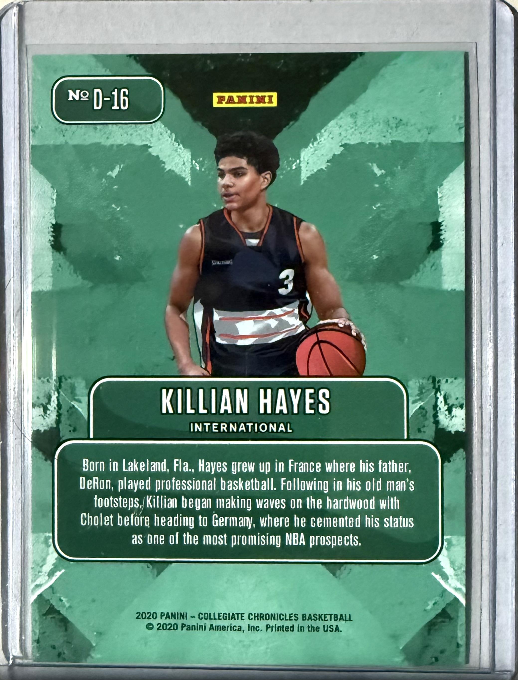 #2020 Panini Downtown Killian Hayes #D-16