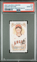 2021 Topps Allen & Ginter #25 Shohei Ohtani Mini-Allen & Ginter Back PSA 10