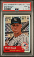 2022 Topps Chrome Platinum Anniversary #200 Aaron Judge Refractor PSA 10