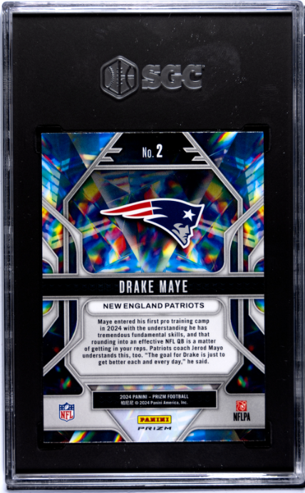 2024 Panini Prizm Panini #2 Drake Maye SGC 10