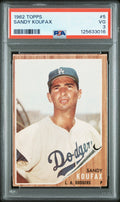 1962 Topps #5 Sandy Koufax PSA 3