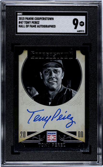 2015 Panini Cooperstown #47 Tony Perez SGC 9
