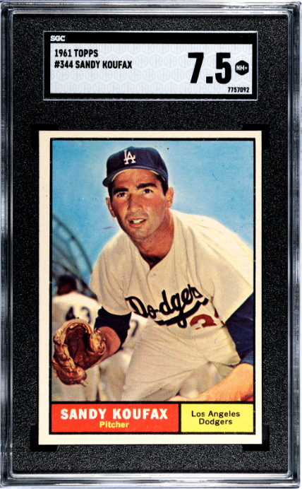 1961 Topps #344 Sandy Koufax SGC 7.5