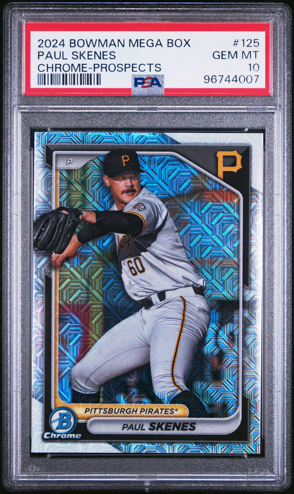 2024 Bowman Mega Box Chrome Prospects #125 Paul Skenes PSA 10