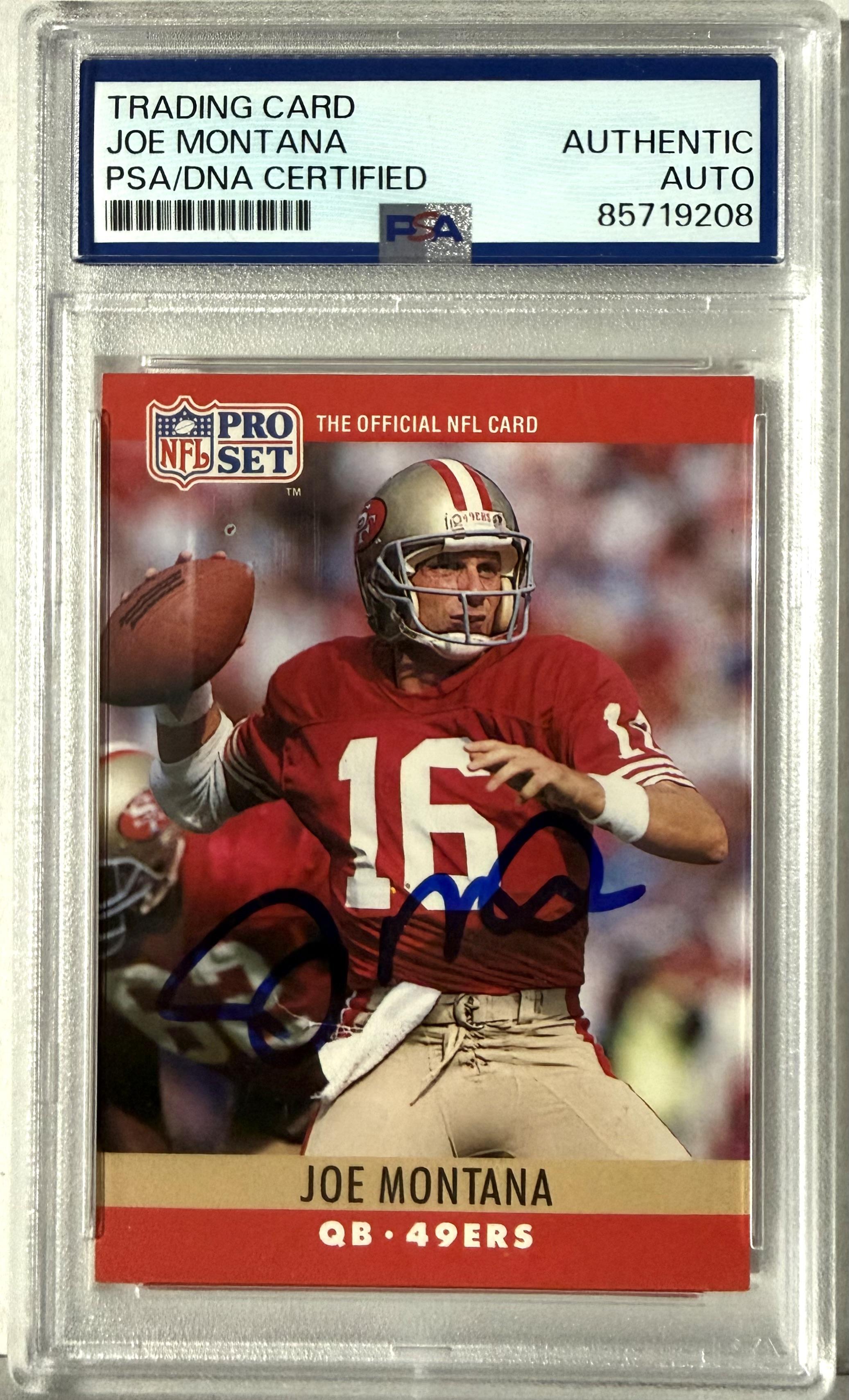 1990 Pro Set #293 Joe Montana PSA Authentic