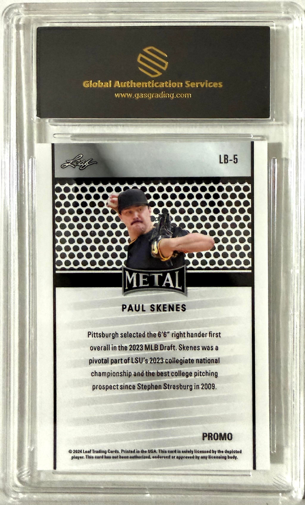 2024 Leaf Collective Promo Blue Shimmer #LB-5 GAS 9.5