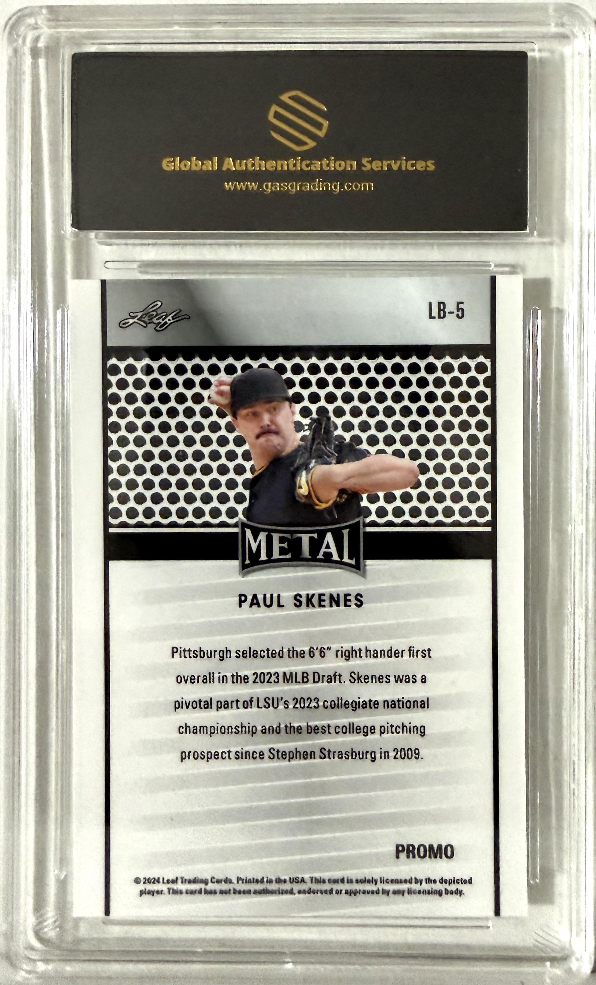 2024 Leaf Collective Promo Blue Shimmer #LB-5 GAS 9.5