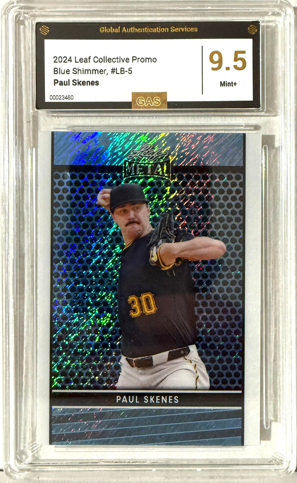 2024 Leaf Collective Promo Blue Shimmer #LB-5 GAS 9.5