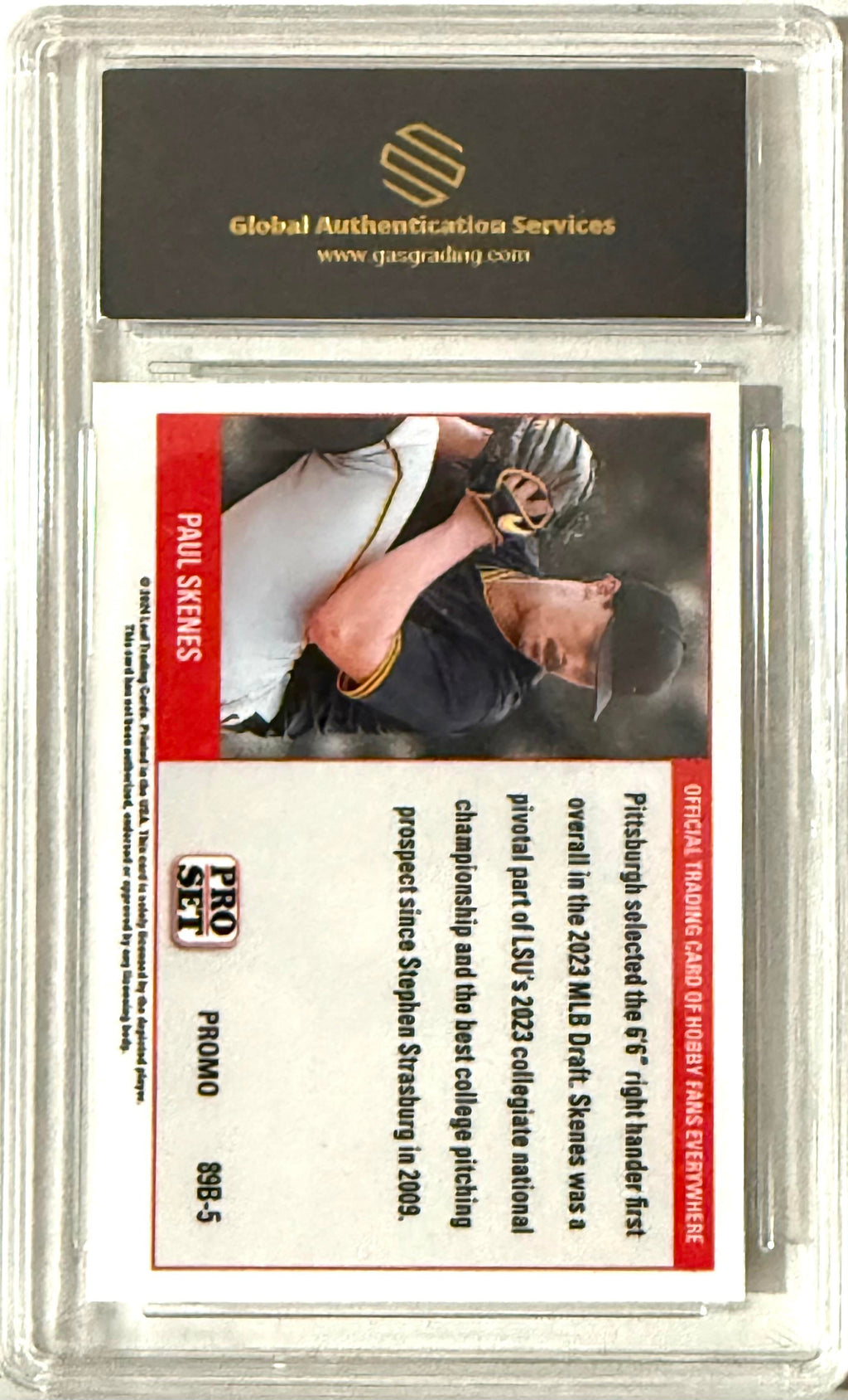 2024 Leaf Collective Promo #89B-5 Paul Skenes GAS 10