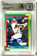 1990 Topps Sammy Sosa Chicago White Sox Topps #692 Rookie BGS 10 Auto