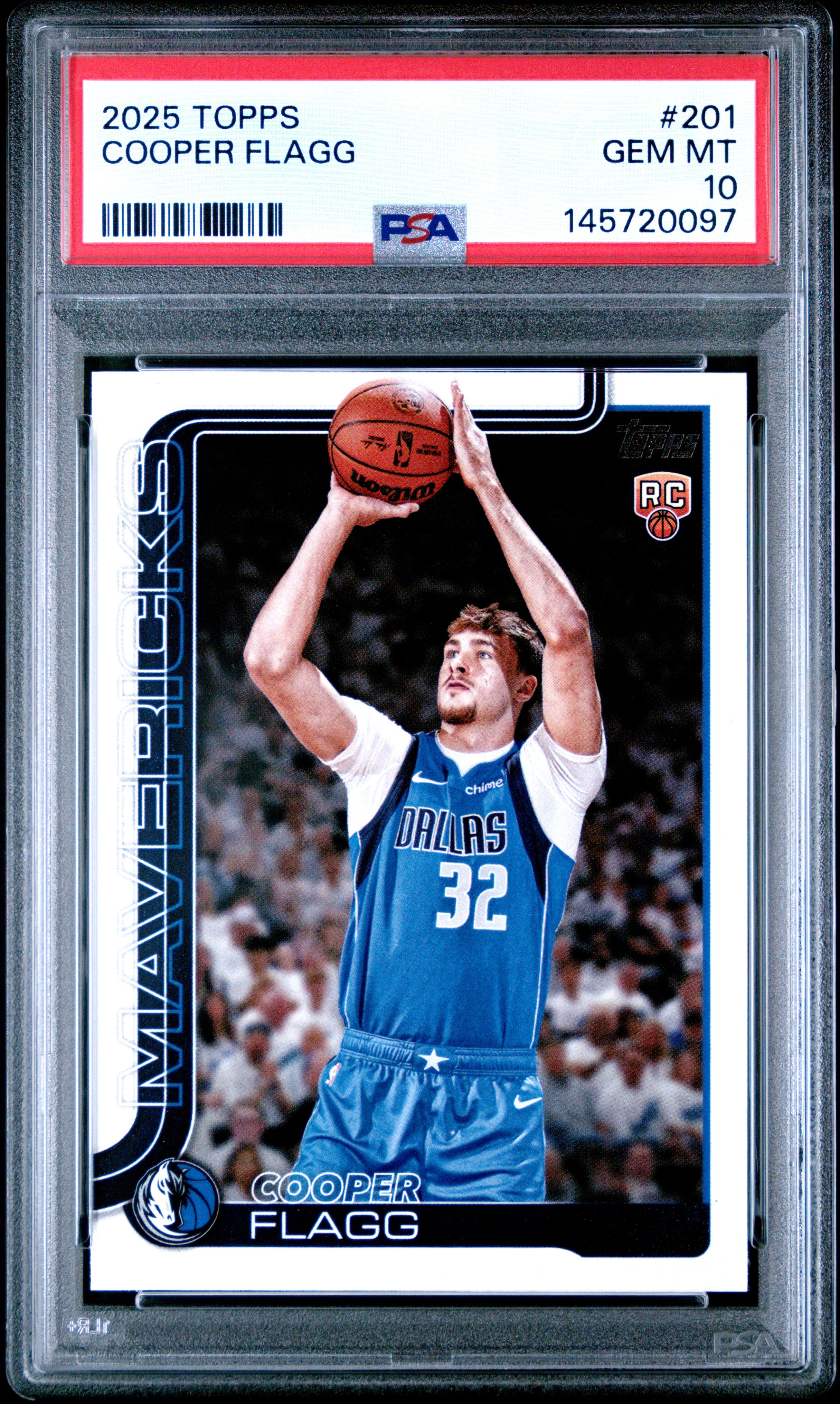 2025 Topps #201 Cooper Flagg PSA 10