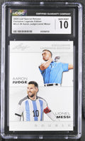 2024 Special Release Leaf #ELE-59 Aaron Judge/Lionel Messi CGC 10