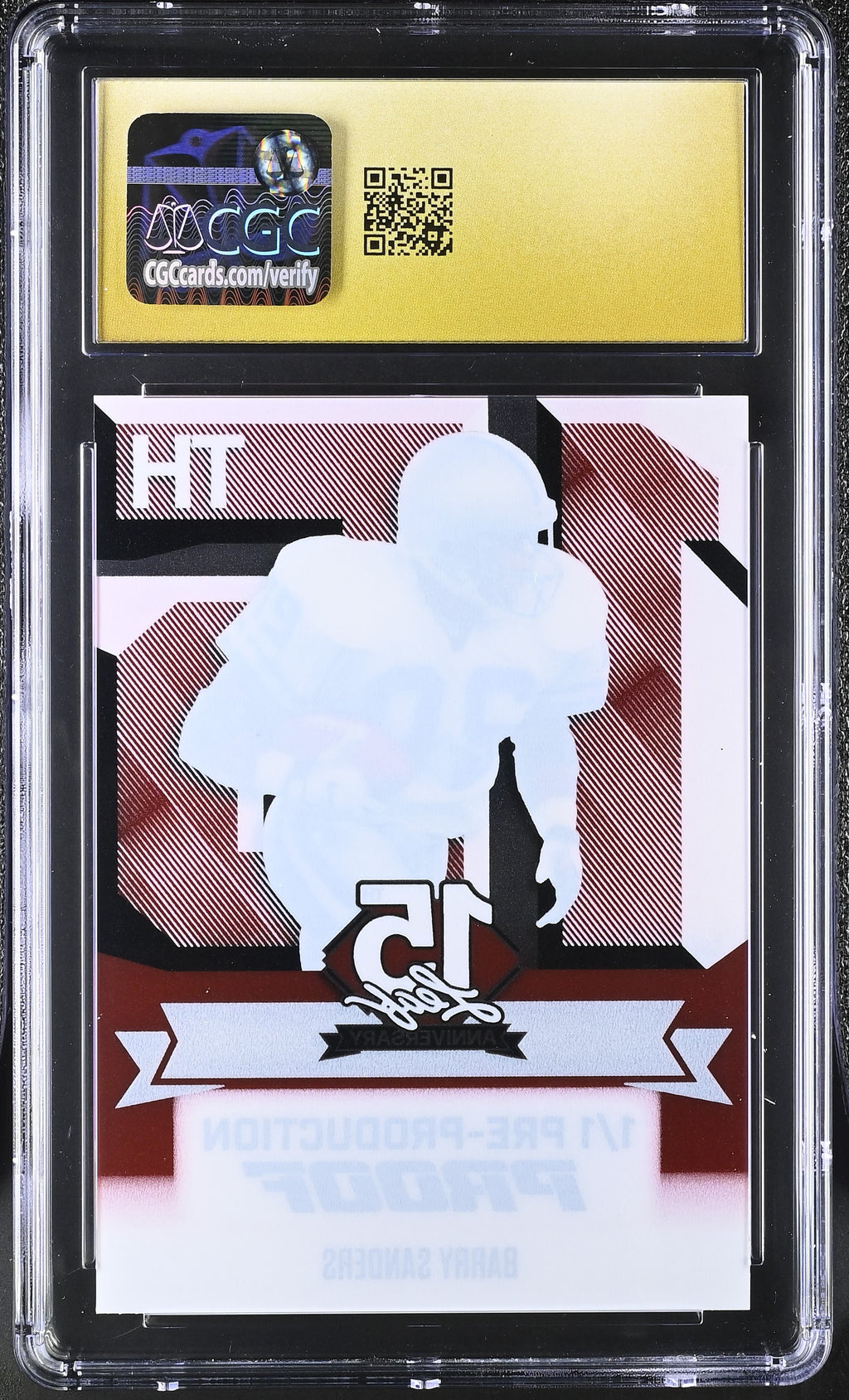 2025 15th Anniversary Leaf #CA-BS1 Barry Sanders CGC 10