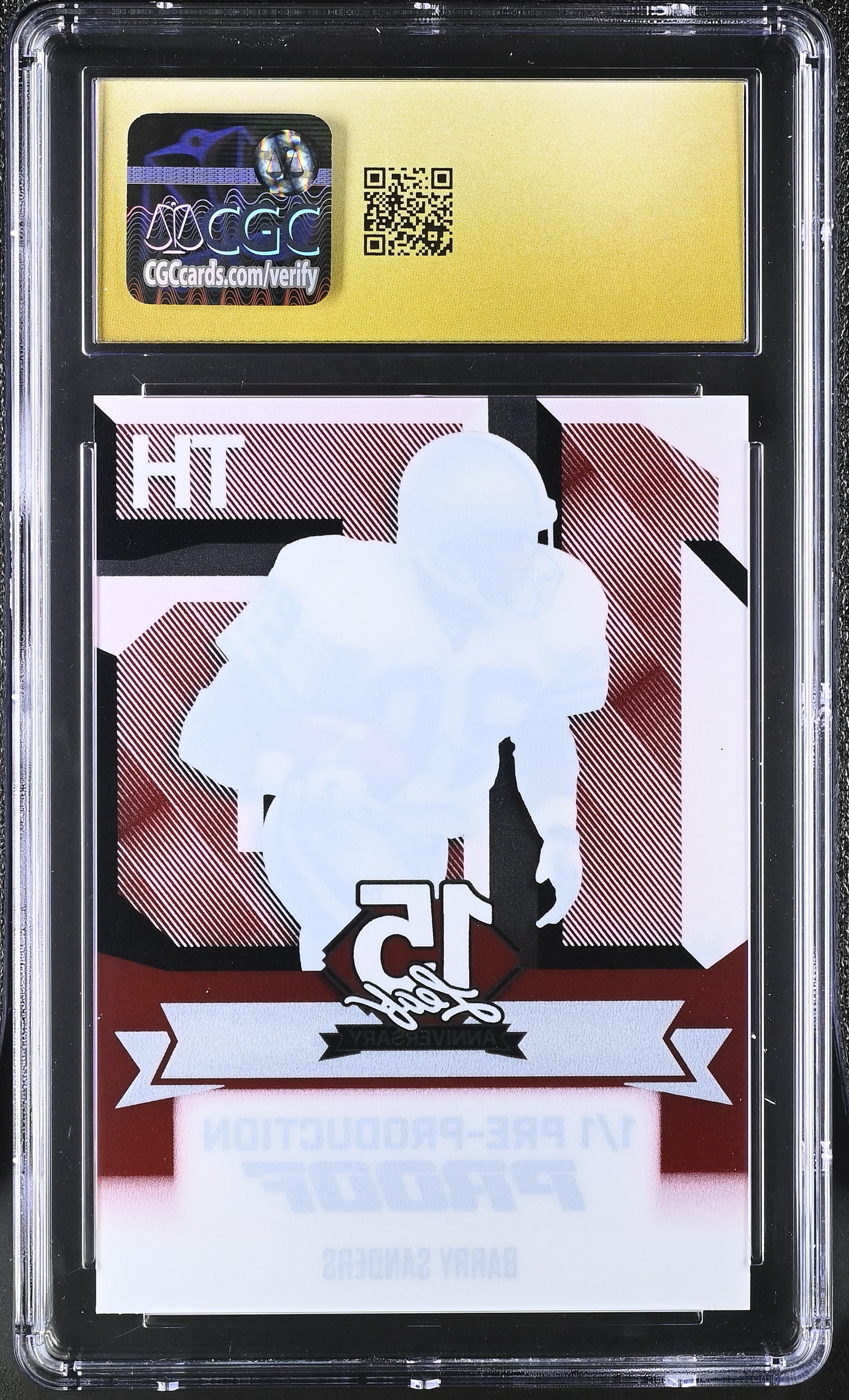 2025 15th Anniversary Leaf #CA-BS1 Barry Sanders CGC 10