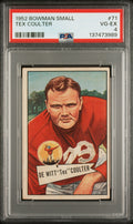 1952 Bowman Small #71 Tex Coulter PSA 4