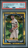 2024 Bowman Draft Sapphire Edition Topps #BDC103 Chandler Welch PSA 10