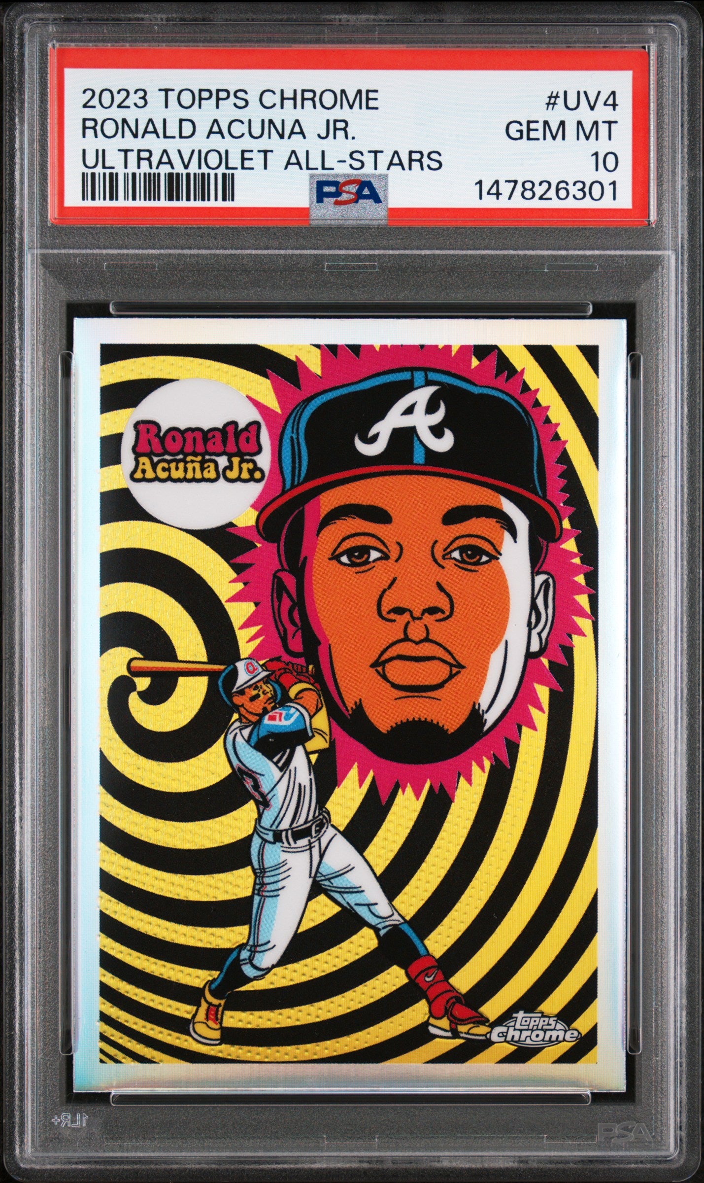 2023 Topps Chrome Ultraviolet All-Stars Topps #UV4 Ronald Acuna Jr. PSA 10