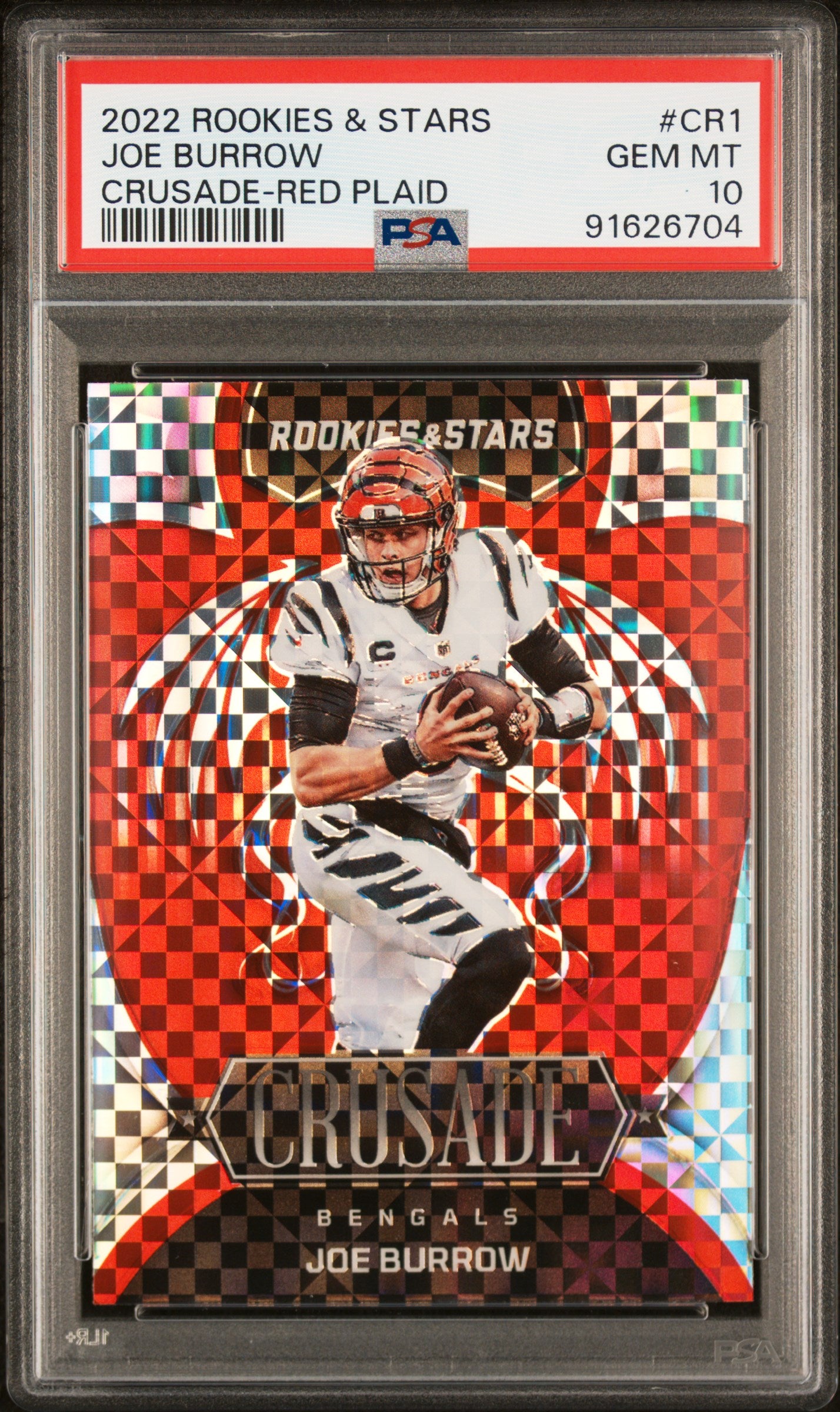 2022 Panini Rookies & Stars Crusade Panini #CR1 Joe Burrow PSA 10