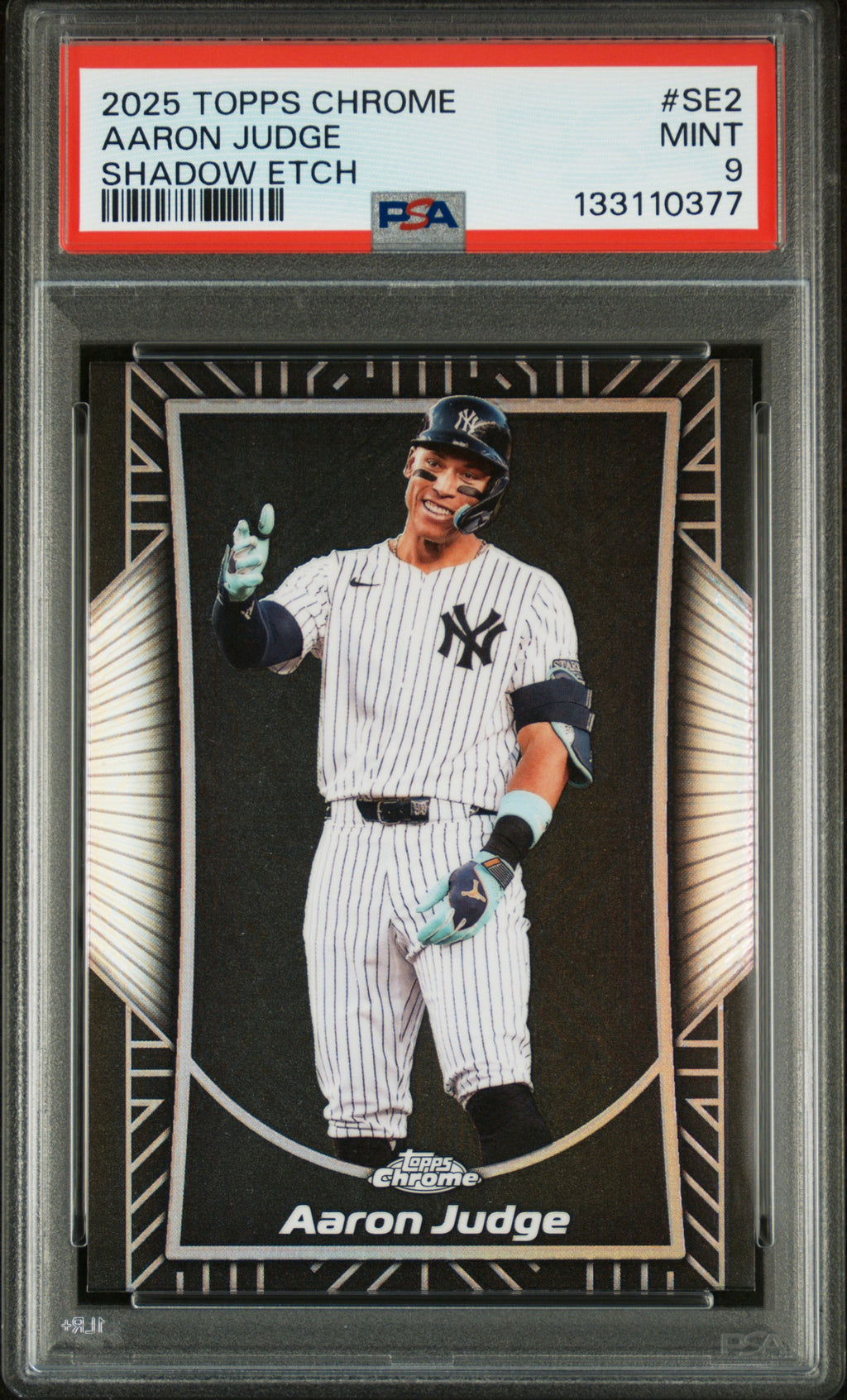 2025 Topps Chrome Shadow Etch #SE2 Aaron Judge PSA 9