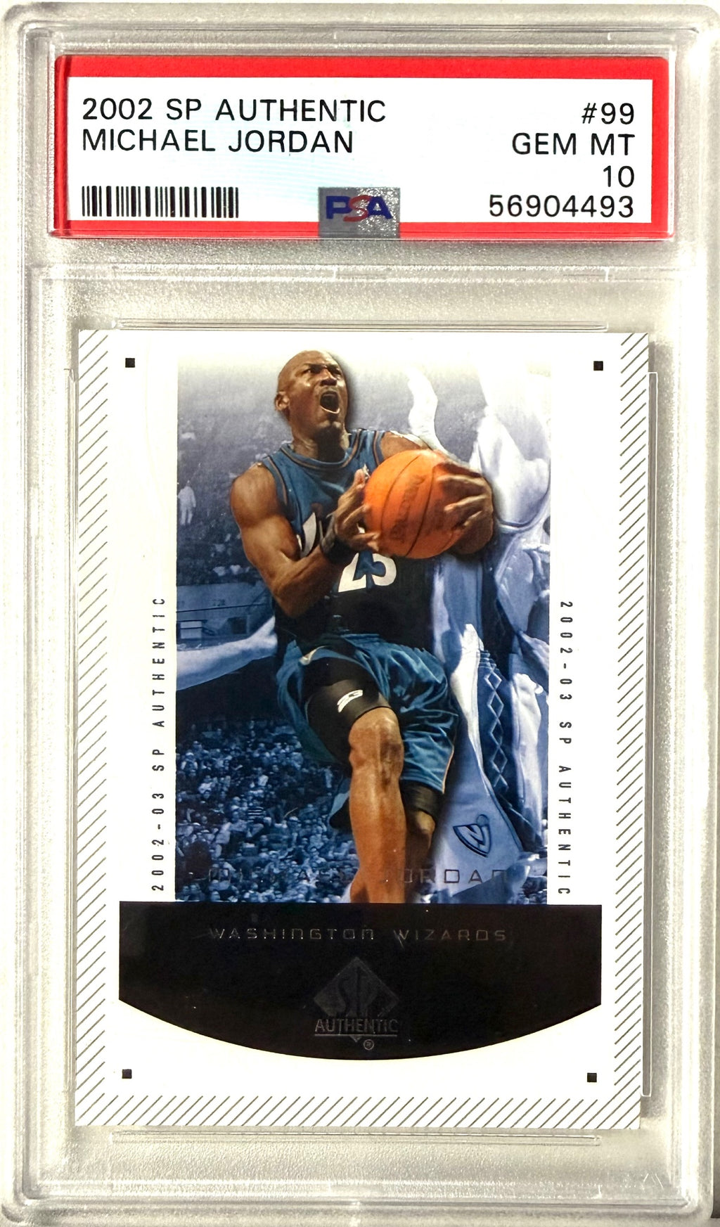 2002-03 SP Authentic #99 Michael Jordan PSA 10