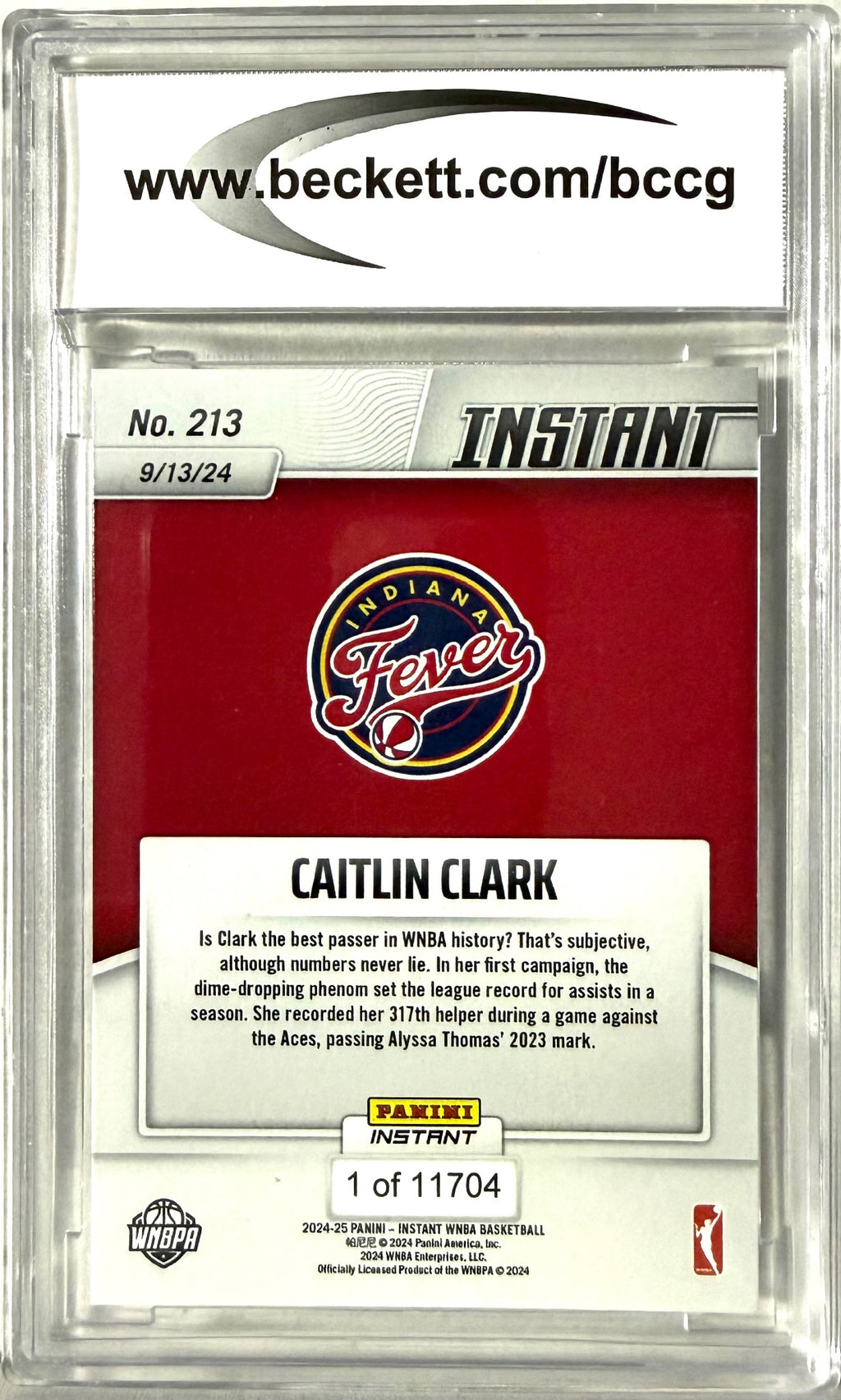 2024 Panini Instant WNBA Panini #213 Caitlin Clark