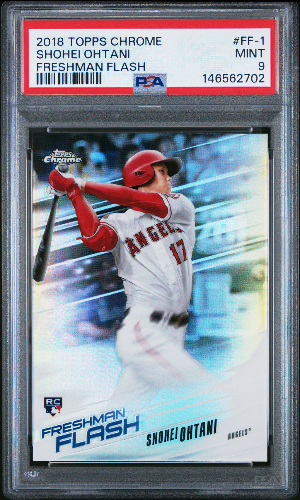 2018 Topps Chrome Freshman Flash #FF-1 Shohei Ohtani Freshman Flash PSA 9