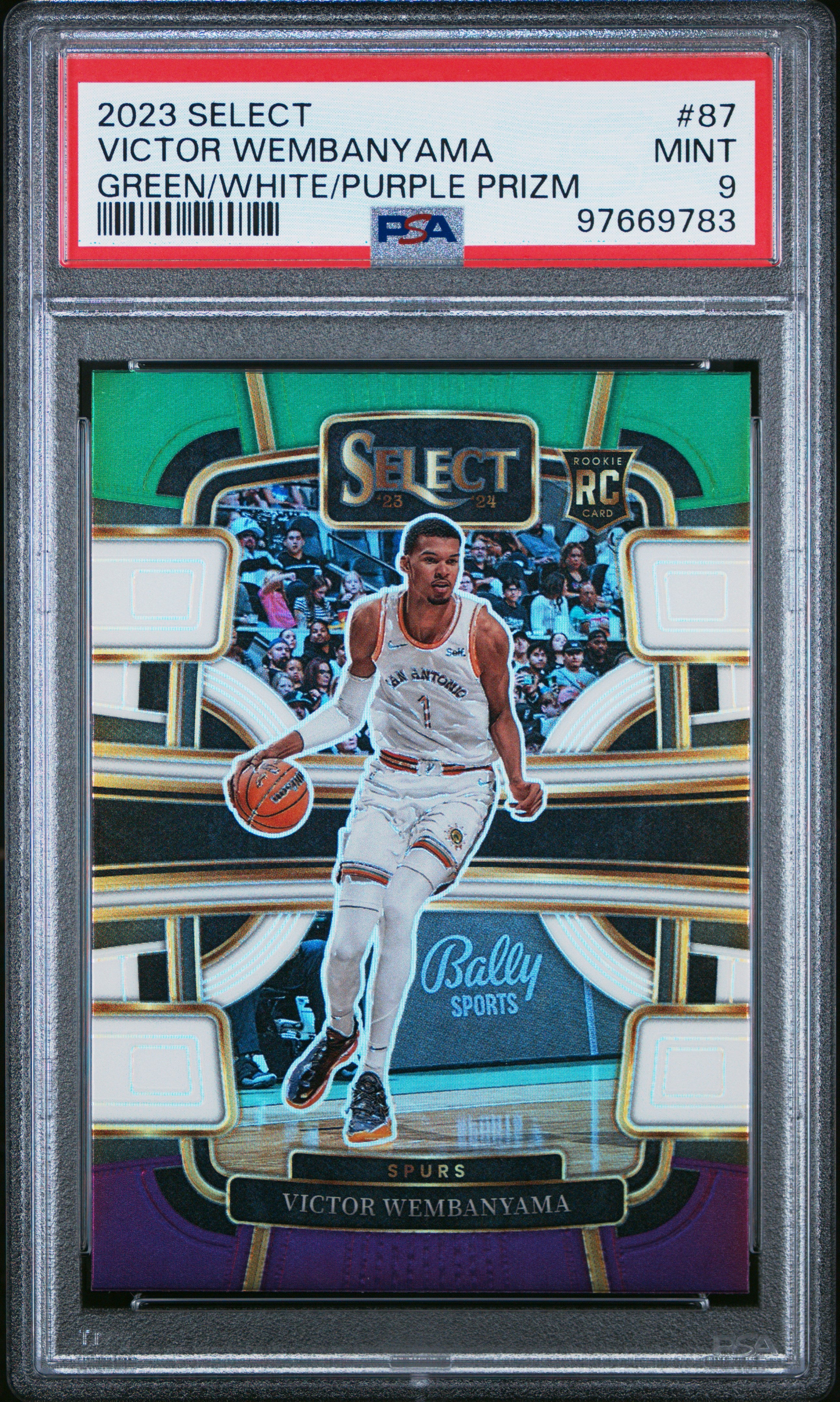 2023 Panini Select #87 Victor Wembanyama PSA 9
