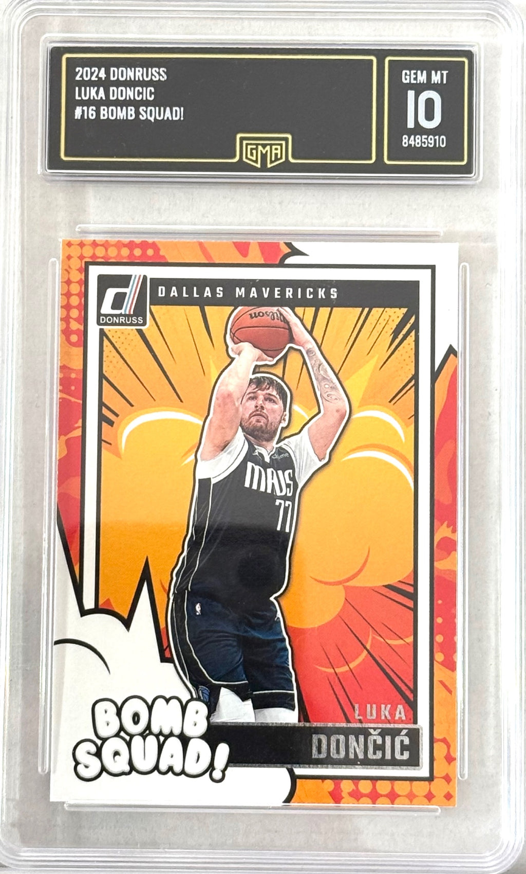 Bomb Squad Donruss #16 Luka Doncic GMA 10