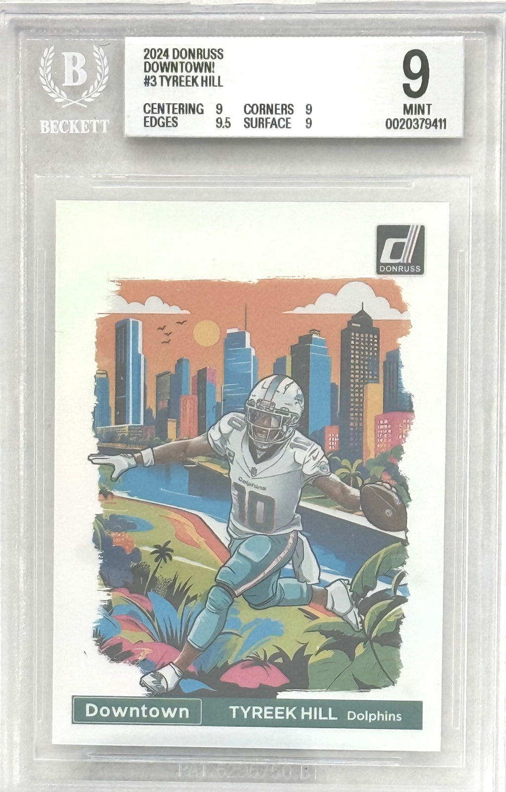 2024 Donruss Donruss #3 Tyreek Hill BGS 9