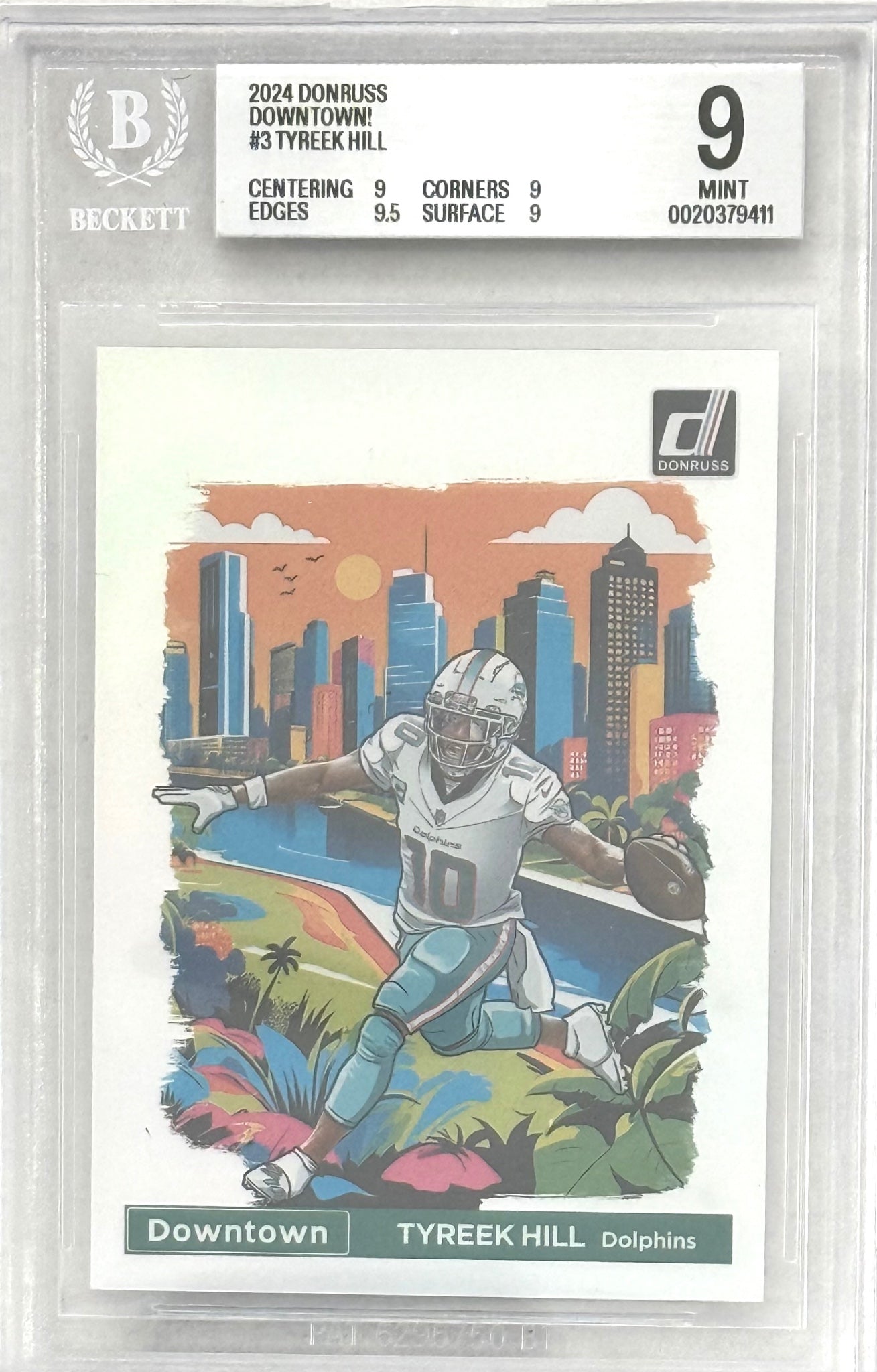 2024 Donruss Donruss #3 Tyreek Hill BGS 9