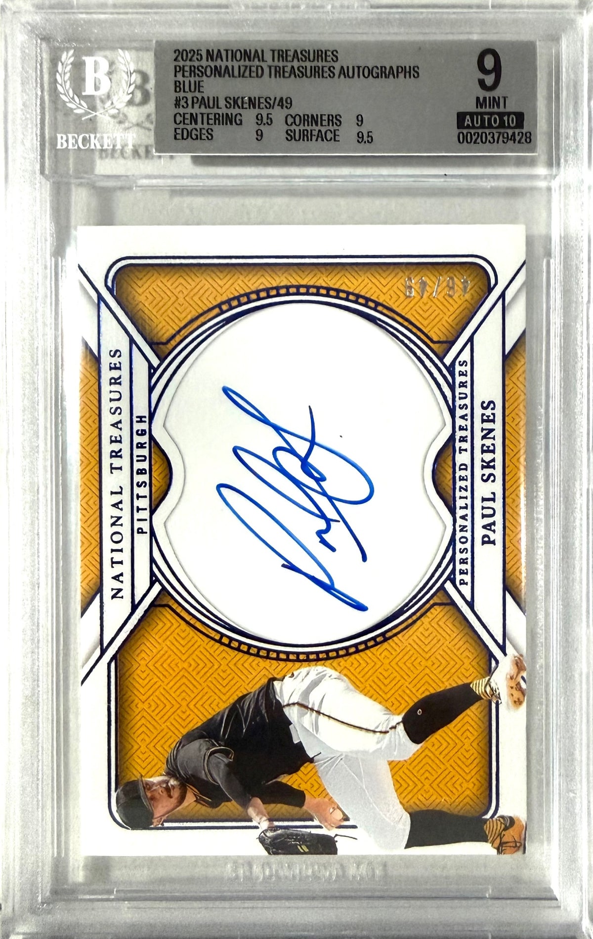 2025 National Treasures #PT-PSK Paul Skenes BGS 9 46/49 POP 1