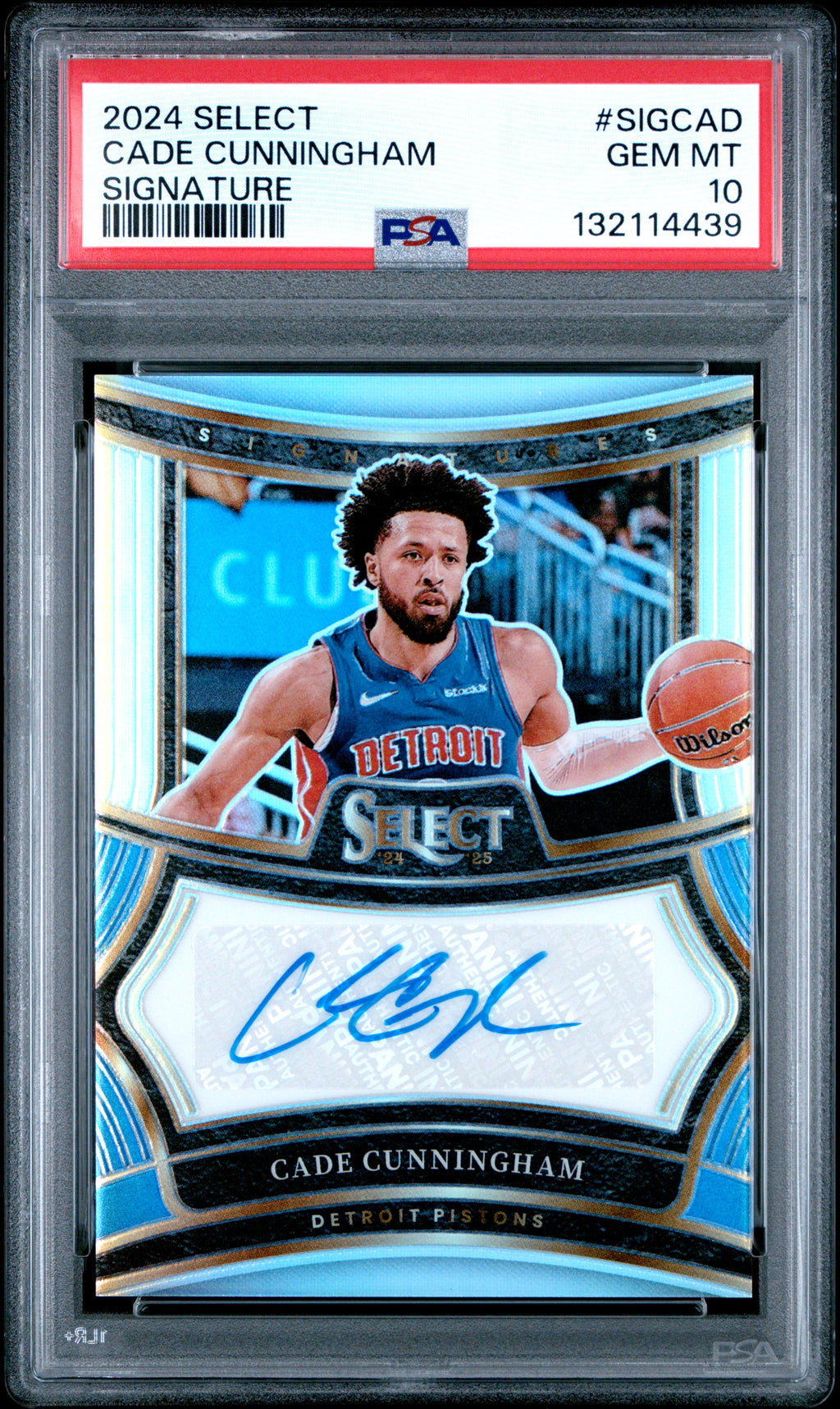 2024 Panini Select Signatures #SIGCAD Cade Cunningham PSA 10