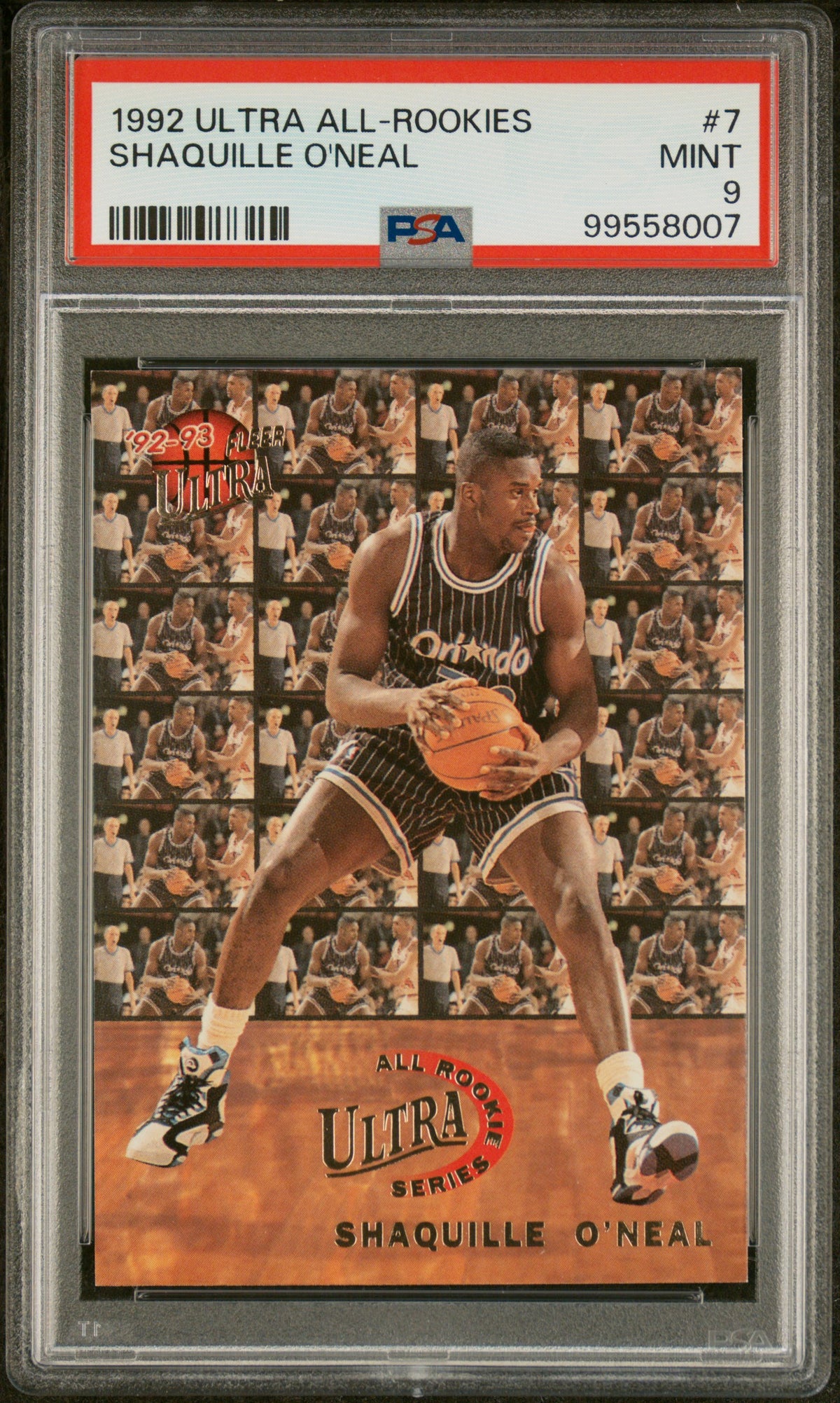 1992 Ultra All-Rookies #7 Shaquille O'Neal PSA 9