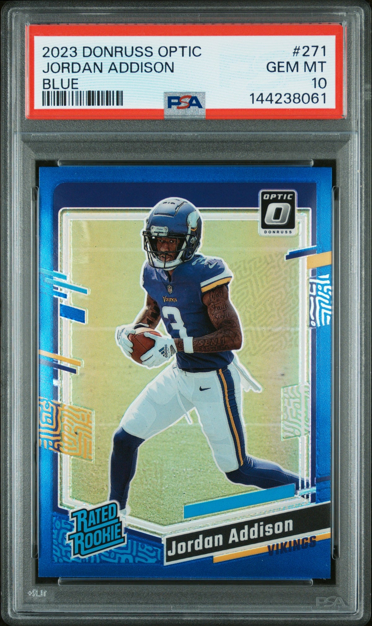 2023 Panini Donruss Optic #271 Jordan Addison PSA 10