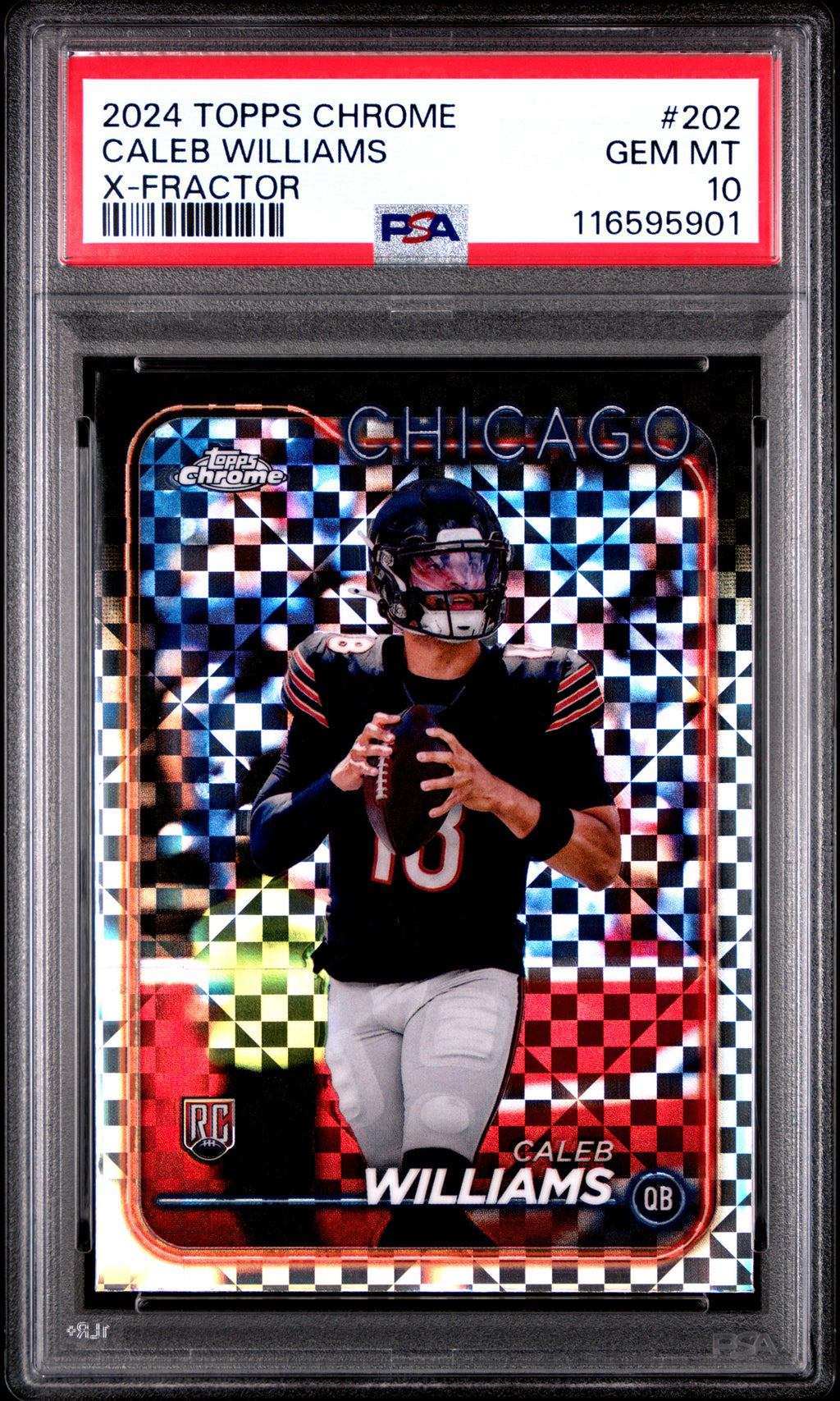 2024 Topps Chrome #202 Caleb Williams PSA 10